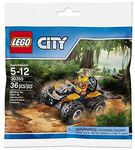 LEGO City Jungle 30355 ATV Car with Minifigure 2017 (Polybag) - Ages 4 Up