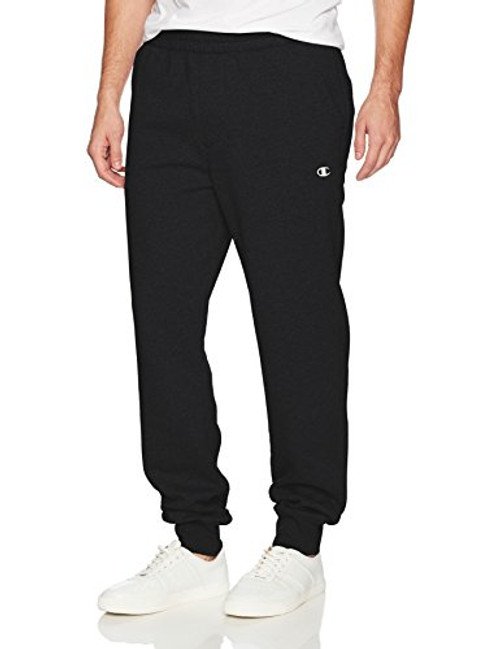 Champion Men's Authentic Originals Sueded Fleece Jogger Sweatpant, Black, X-Large