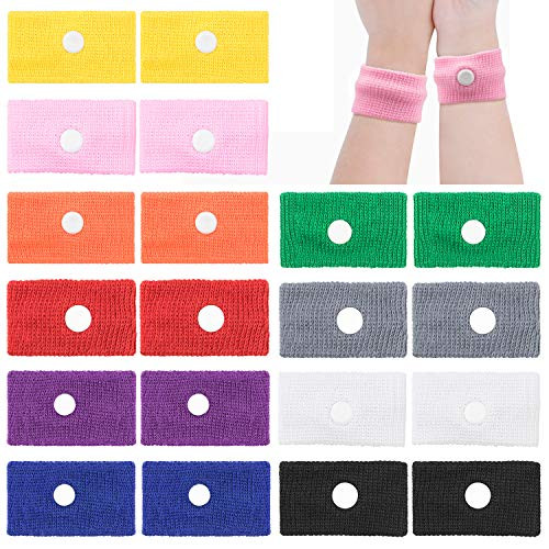 10 Pairs Motion Sickness Wristband, EAONE Morning Sickness Relief for Pregnant Women Sea Sickness Wristbands, Acupressure Wrist Bands Anti Nausea Bracelet for Car, Sea, Flying Travel Sickness