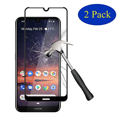 [2-Pack] Sinwere Compatible for Nokia 3V/Nokia 3.2 [Full Coverage] Tempered Glass Screen Protector, Anti-Scratch Bubble Free Screen Protector