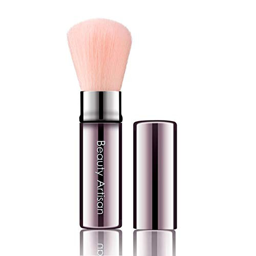 FEARLESSBOOM Retractable Kabuki Makeup Brush Travel Powder Foundation Brush For Powder, Blusher,Cosmetic (pink) FEARLESSBOOM Retractable Kabuki Makeup Brush Travel Powder Foundation Brush For Powder, Blusher,Cosmetic (pink)