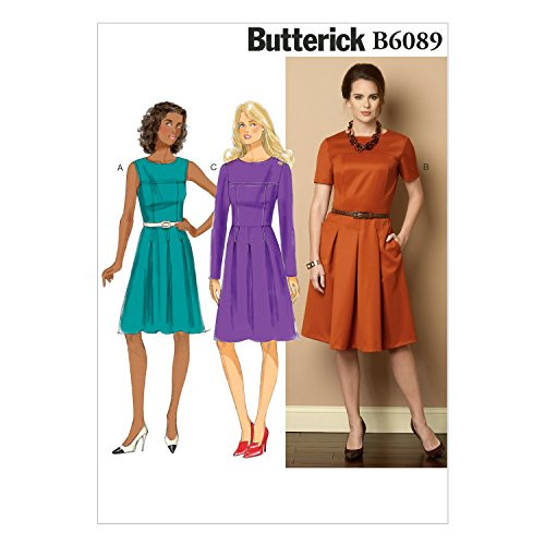 BUTTERICK PATTERNS B6089 Misses'/Misses' Petite Dress, Size E5 BUTTERICK PATTERNS B6089 Misses'/Misses' Petite Dress, Size E5