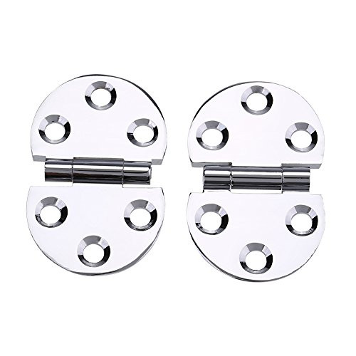 Yosoo 180 Degree Copper Hinges Easy Installation Kitchen Furniture Cabinet Kit for Folding Tabletop Sewing Machine Table 1 Pair 2pcs