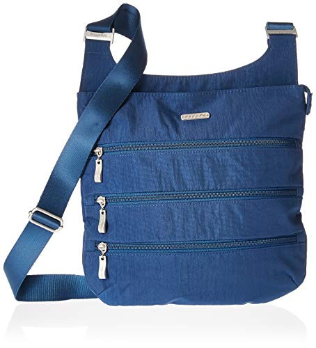 Baggallini Big Zipper Travel Crossbody Bag, Pacific, One Size