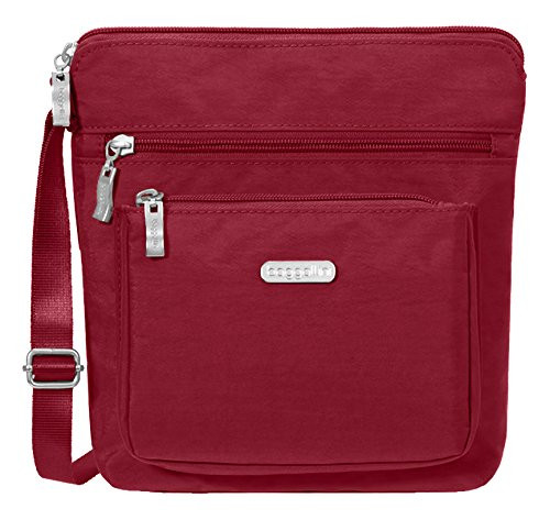 Baggallini Pocket Crossbody Bag With RFID-Protected Wristlet, Apple