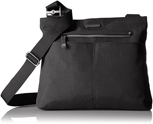 Baggallini All Around Large Crossbody, black with sand lining, One Size