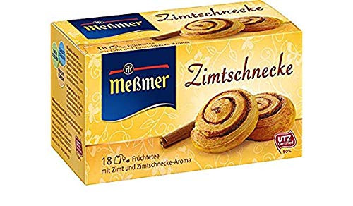 Messmer Zimtschnecke/Cinnamon Roll tea 18 tea bags Made in Germany