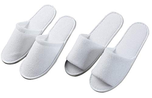 Suky&Woody 20 Pairs Featured Individually Packed Towel Cotton Terry Hotel Motel Homestay Airbnb Party Spa Slipper
