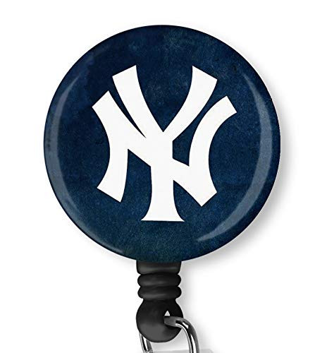 New York Yankees Retractable ID Card Badge Holder with Alligator Clip Name Nurse Decorative Badge Reel Clip on Card Holders