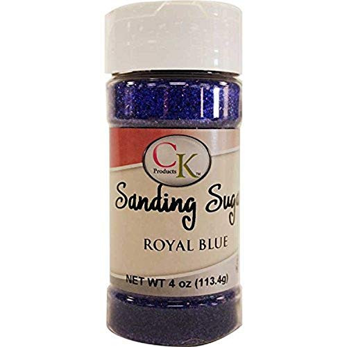 CK Products Cake Decorating Sanding Sugar Bottle, 4 oz, Royal Blue