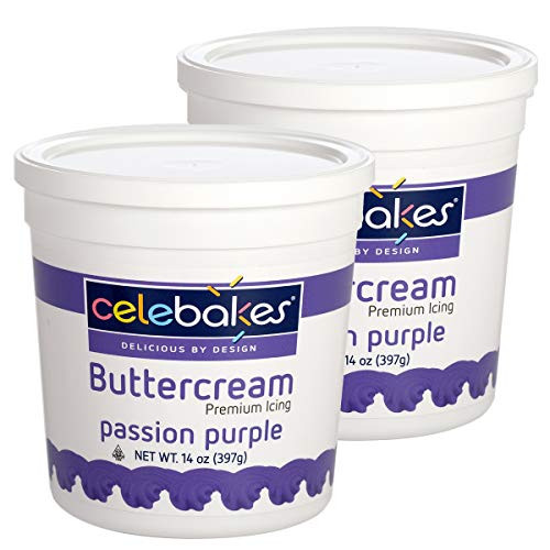 CK Products 14 oz Purple Decorating Buttercream Icing, 2 Pack