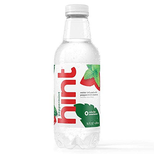 Hint Water Peppermint (Pack of 12) 16 Ounce Bottles, Pure Water Infused with Peppermint, Zero Sugar, Zero Calories, Zero Sweeteners, Zero Preservatives, Zero Artificial Flavors Hint Water Peppermint (Pack of 12) 16 Ounce Bottles, Pure Water Infused with Peppermint, Zero Sugar, Zero Calories, Zero Sweeteners, Zero Preservatives, Zero Artificial Flavors