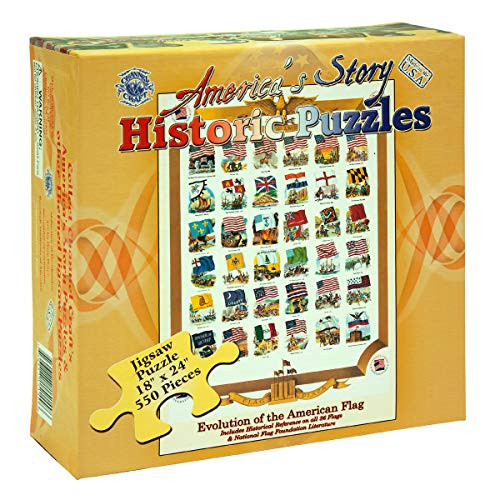 Channel Craft Evolution of the American Flag 550 Piece Jigsaw Puzzle