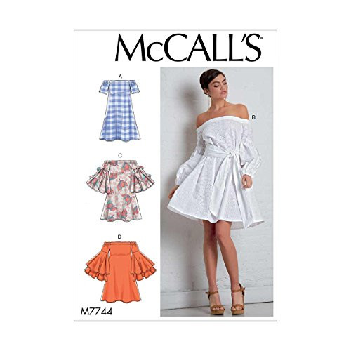 McCall's Patterns M7744E50 Misses Dress and Belt, E5 (14-16-18-20-22)