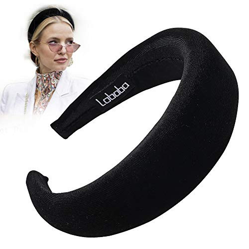 Ivyu Headbands for Women Head Bands - Hair Accessories Velvet Padded Cute Beauty Fashion Hairbands Girls Vintage Head Hair Bands Boho Wide Band (Black) Ivyu Headbands for Women Head Bands - Hair Accessories Velvet Padded Cute Beauty Fashion Hairbands Girls Vintage Head Hair Bands Boho Wide Band (Black)