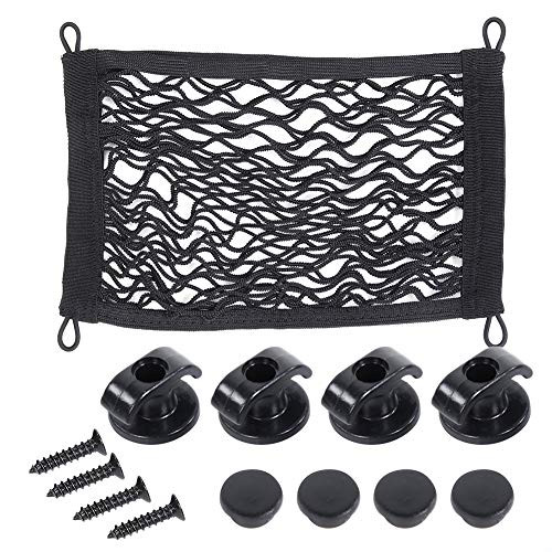 Suuonee Car Trunk Net, Car Trunk Side Cargo Luggage Elastic Storage Net Mesh Pocket Organizer(3319cm)