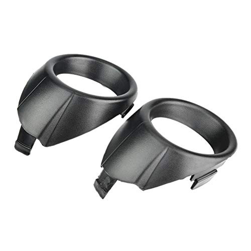 Aramox Front Fog Light Cover, 2Pcs Front Fog Light Cover Bezels Lamp Trim Frame for Ford Focus 12-13 Black