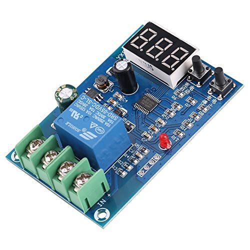 Battery Charging Controller Module, 6-60V 10A Lithium Battery Charging Control Module Board Automatic Charger Power Source Switch for Car Generators, Solar Power, Wind Turbines
