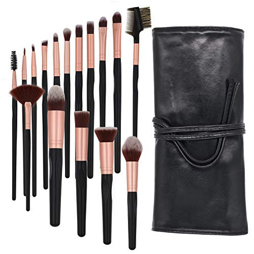 16PCs Makeup Brush Set Professional Kabuki Premium Synthetic Bristles Powder Foundation Blush Contour Concealers Lip Eyeshadow Kit Makeup Brushes with Case 16PCs Makeup Brush Set Professional Kabuki Premium Synthetic Bristles Powder Foundation Blush Contour Concealers Lip Eyeshadow Kit Makeup Brushes with Case