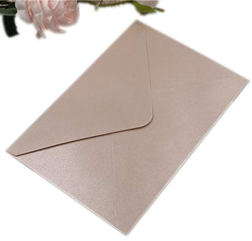 25 PCS Pearl Blush A7 Envelopes,5.35 x 7.7 inches, Perfect for 5x7 Weddings,Invitation Cards,Birthday Greeting Invite Light Pink