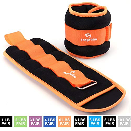 Fragraim Ankle Weights for Women, Men and Kids - Strength Training Wrist/Leg/Arm Weight Set with Adjustable Strap for Jogging, Gymnastics, Aerobics, Physical Therapy (Orange - 6 lbs Pair) Fragraim Ankle Weights for Women, Men and Kids - Strength Training Wrist/Leg/Arm Weight Set with Adjustable Strap for Jogging, Gymnastics, Aerobics, Physical Therapy (Orange - 6 lbs Pair)