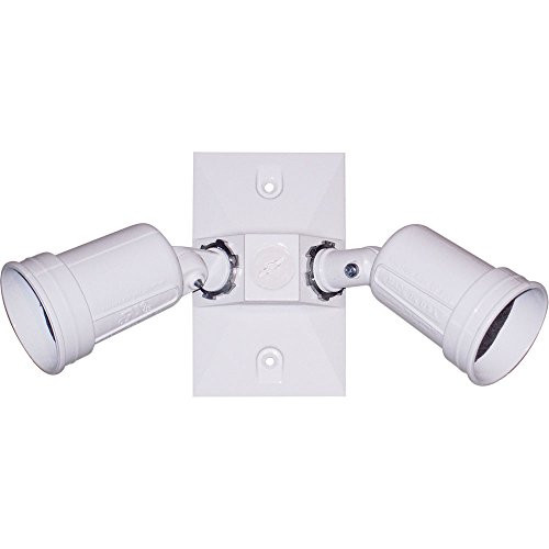 Greenfield KF3SW Series Weatherproof Electrical Lampholder & Box Cover Kit, White