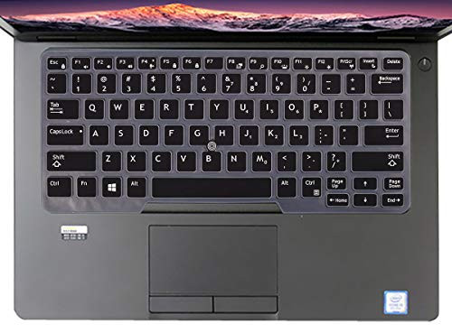 for Dell Latitude 14 Keyboard Cover, Silicone Keyboard Skin Protector for Dell Latitude 14 5480 5490 7490,Dell Latitude 14 3340 E3340 E5490 E5491 E5450 E5470 E7450 E7470 7480 E7480(Black)