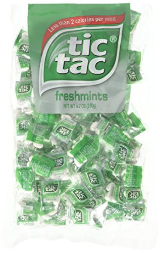 tic tac Freshmint Pillow Pack, 100Count bag (Pack 2) 200 individually wrapped Pack of 4 mints each