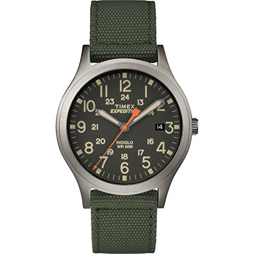 Timex Unisex TW4B13900 Expedition Scout 36mm Green/Black Nylon Strap Watch Timex Unisex TW4B13900 Expedition Scout 36mm Green/Black Nylon Strap Watch