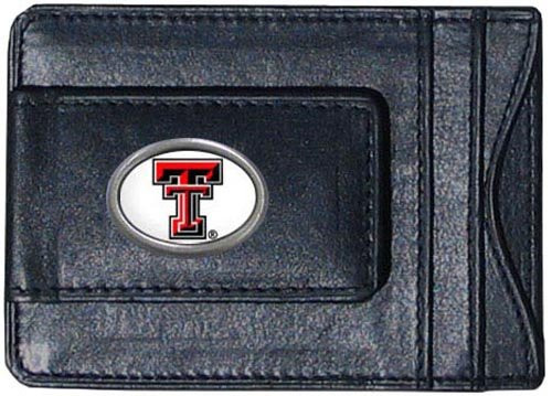 NCAA Siskiyou Sports Mens Texas Tech Red Raiders Leather Cash & Cardholder One Size Black