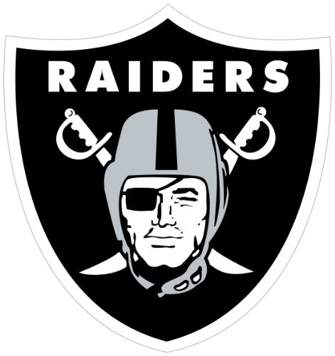 NFL Siskiyou Sports Fan Shop Las Vegas Raiders Logo Magnets 8 inch sheet Team Color