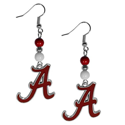 NCAA Siskiyou Sports Womens Alabama Crimson Tide Fan Bead Dangle Earrings One Size Team Color