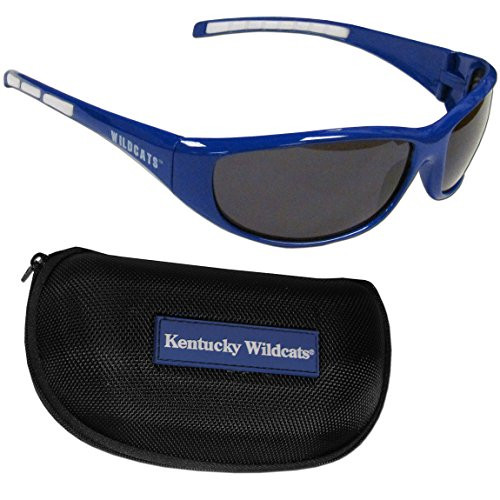 Siskiyou NCAA Kentucky Wildcats Wrap Sunglasses & Zippered Case, Blue