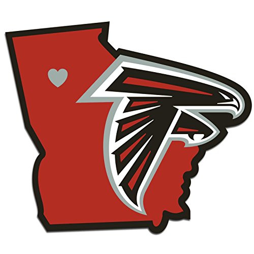 NFL Siskiyou Sports Fan Shop Atlanta Falcons Home State Decal One Size Team Color NFL Siskiyou Sports Fan Shop Atlanta Falcons Home State Decal One Size Team Color