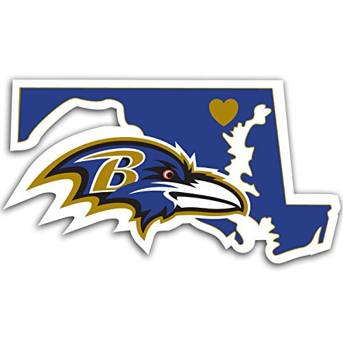 NFL Baltimore Ravens Home State Decal, 5"