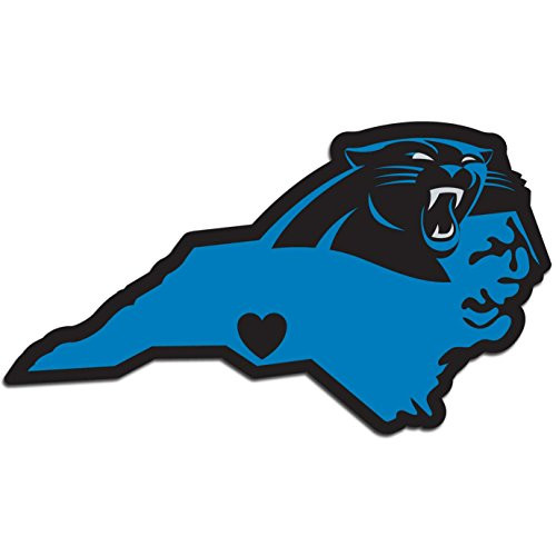 NFL Siskiyou Sports Fan Shop Carolina Panthers Home State Decal One Size Team Color NFL Siskiyou Sports Fan Shop Carolina Panthers Home State Decal One Size Team Color