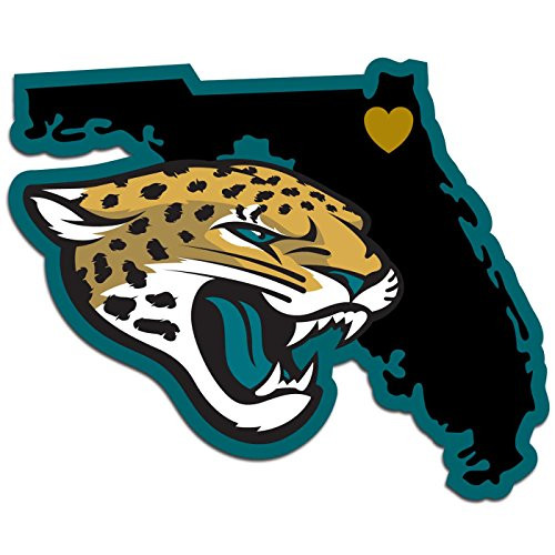 NFL Siskiyou Sports Fan Shop Jacksonville Jaguars Home State Decal One Size Team Color NFL Siskiyou Sports Fan Shop Jacksonville Jaguars Home State Decal One Size Team Color
