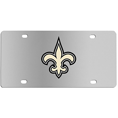 Siskiyou NFL New Orleans Saints Steel License Plate with Digital Graphics Siskiyou NFL New Orleans Saints Steel License Plate with Digital Graphics