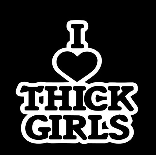 Makarios LLC I Heart Thick Girls Adult Decal Vinyl Sticker Cars Trucks Vans Walls Laptop MKR| WHITE |5.5 x 5.5 IN|MKR182 Makarios LLC I Heart Thick Girls Adult Decal Vinyl Sticker Cars Trucks Vans Walls Laptop MKR| WHITE |5.5 x 5.5 IN|MKR182