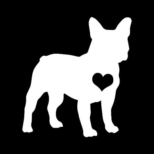 Makarios LLC Frenchie Love Pets Dogs Decal Vinyl Sticker Cars Trucks Vans Walls Laptop MKR| White |5.5 x 5|MKR296 Makarios LLC Frenchie Love Pets Dogs Decal Vinyl Sticker Cars Trucks Vans Walls Laptop MKR| White |5.5 x 5|MKR296