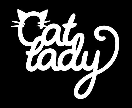 Makarios LLC Cat Lady Cars Trucks Vans Walls Laptop MKR| White |5.5 x 4.5|MKR923 Makarios LLC Cat Lady Cars Trucks Vans Walls Laptop MKR| White |5.5 x 4.5|MKR923