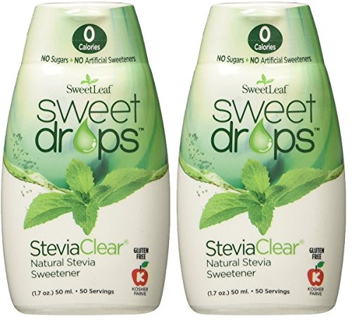 Sweetleaf Sweet Drops Liquid Stevia Sweetener, Steviaclear, 1.7 Ounce (Pack of 2)
