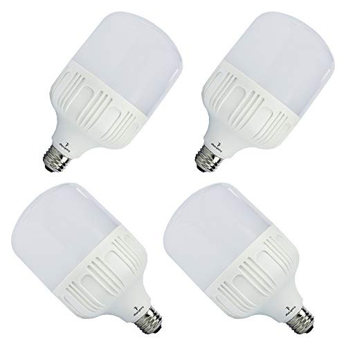 ETOPLIGHTING [4-Pack] Shatter-Proof 30W LED Light Bulb with 15000 Life Hours, Edison E26/E27 Base, Garages, Work Sites, Home, Photo Studio, APL1485, Daylight White 6000K
