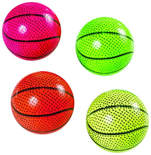 Fun-Filled Assorted Colors Mini Sponge Basketball Party Favours, Foam, 2"