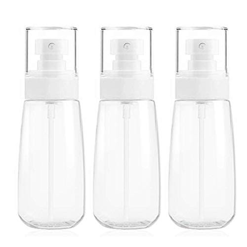 Empty Spray Bottles, 2.7oz/80ml Small Fine Mist Spray Bottle for Perfume, Skincare, Makeup, Cleaning Product, Refillable Travel Containers Plastic 3 Pack