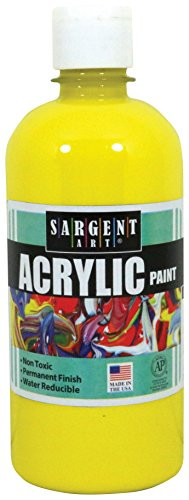 Sargent Art 24-2402 16-Ounce Acrylic Paint, Yellow