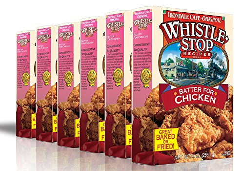Original WhistleStop Cafe Recipes | Batter Mix for Chicken, Baked or Fried | 9-oz | Case of 6 Original WhistleStop Cafe Recipes | Batter Mix for Chicken, Baked or Fried | 9-oz | Case of 6