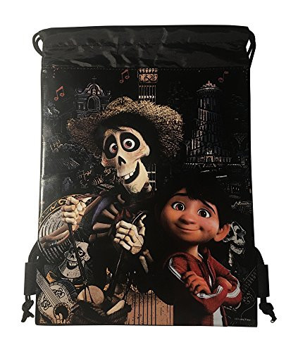 Disney Coco Drawstring Backpack (Black Hector Miguel)