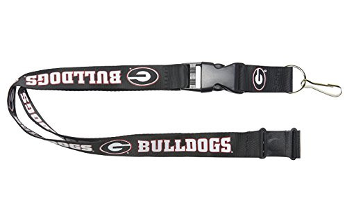 NCAA Georgia Bulldogs Team Lanyard, Black