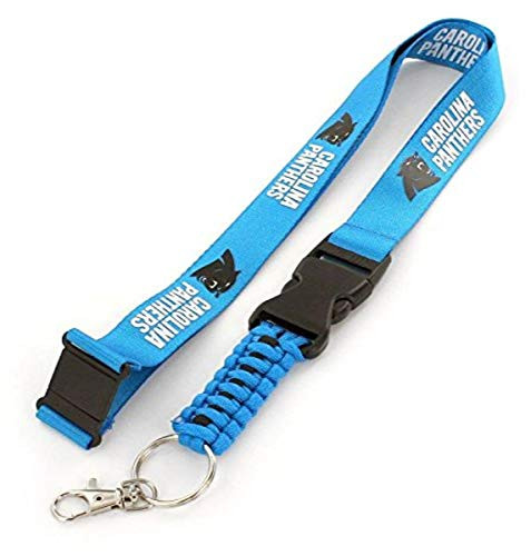aminco NFL Carolina Panthers Paracord Survival Keychain Lanyard